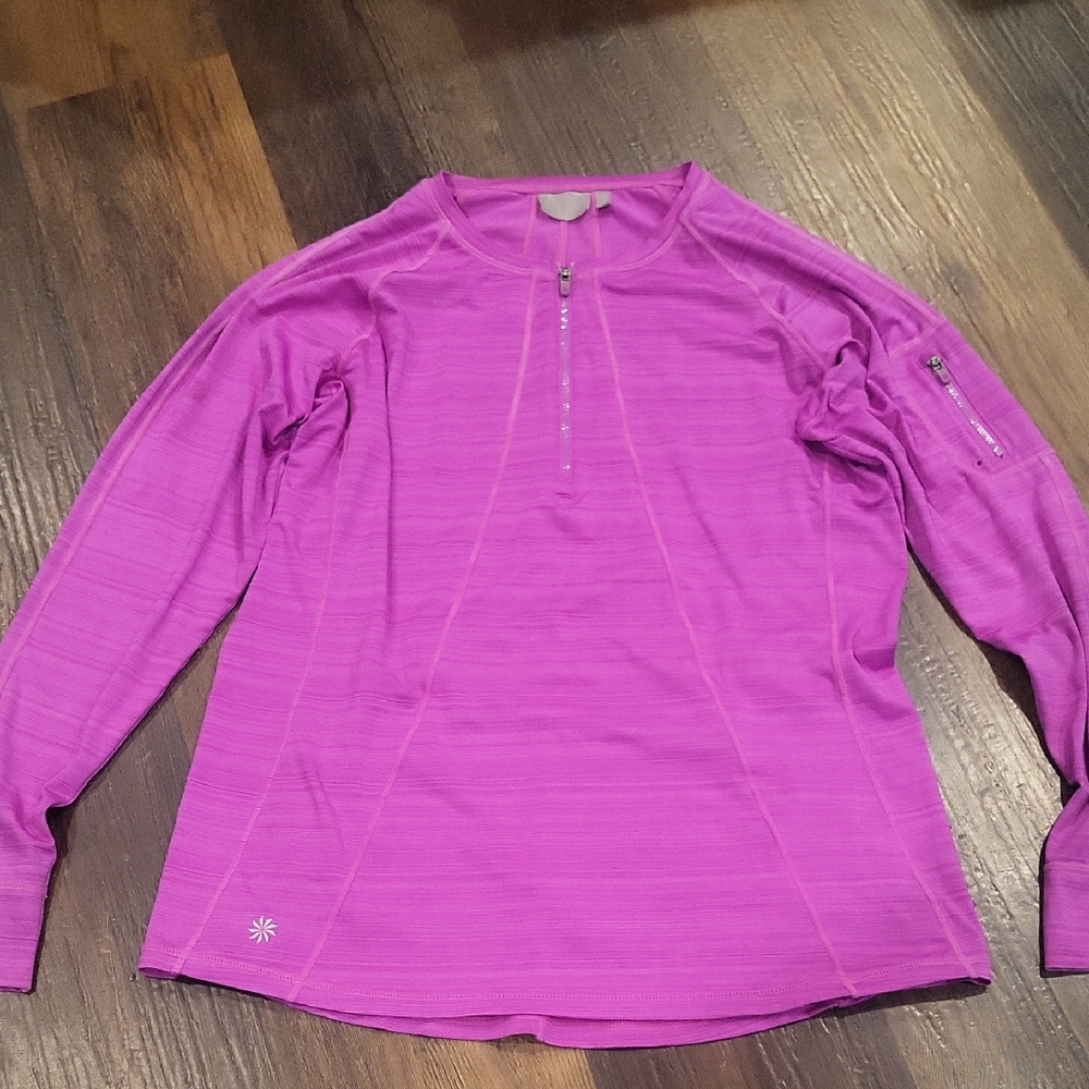 Athleta Fuchsia Long Sleeve Top